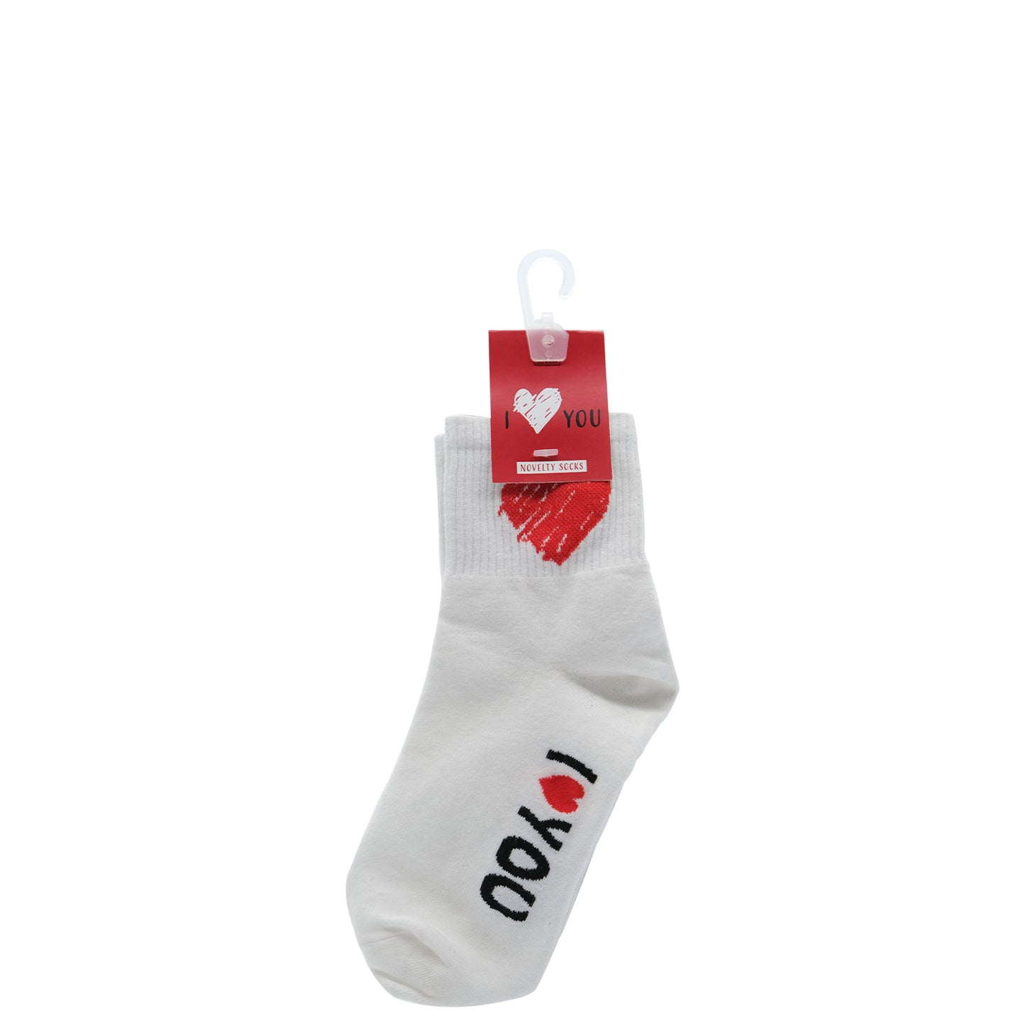 Valentine's Novelty Socks (I Love You) - One Size Fits Most