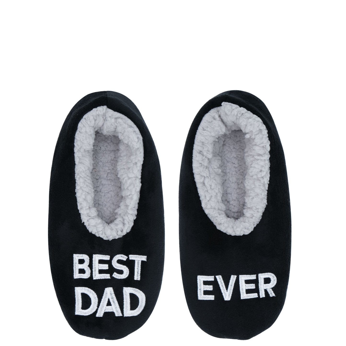 Fluffy Slippers (Best Dad Ever) - 27cm (+ - Size 6- 8)