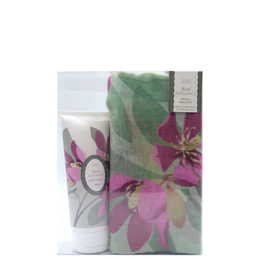 Floral Elegance Fresh & Fabulous - 200ml Body Lotion & Scarf (180 x 70cm)