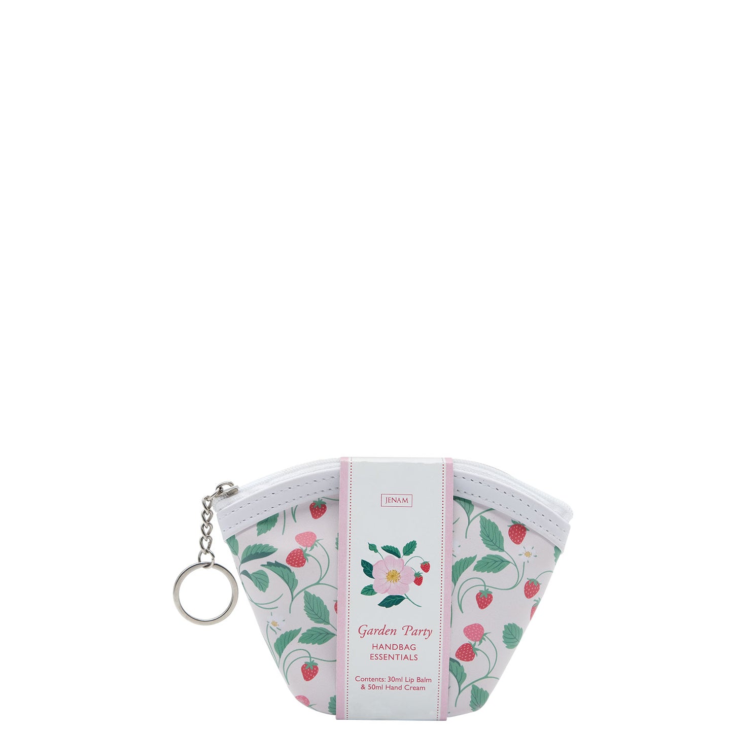 Garden Party Handbag Essentials - 15g Lip Balm, 30ml Hand Cream & Keyring Coin Purse (13 x 10cm)