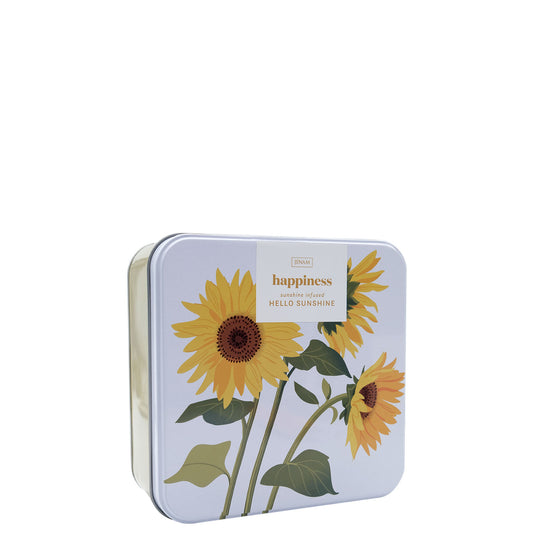 Sunflower Hello Sunshine Gift Tin - 60ml Hand Cream, Nail File & 50g Body Butter