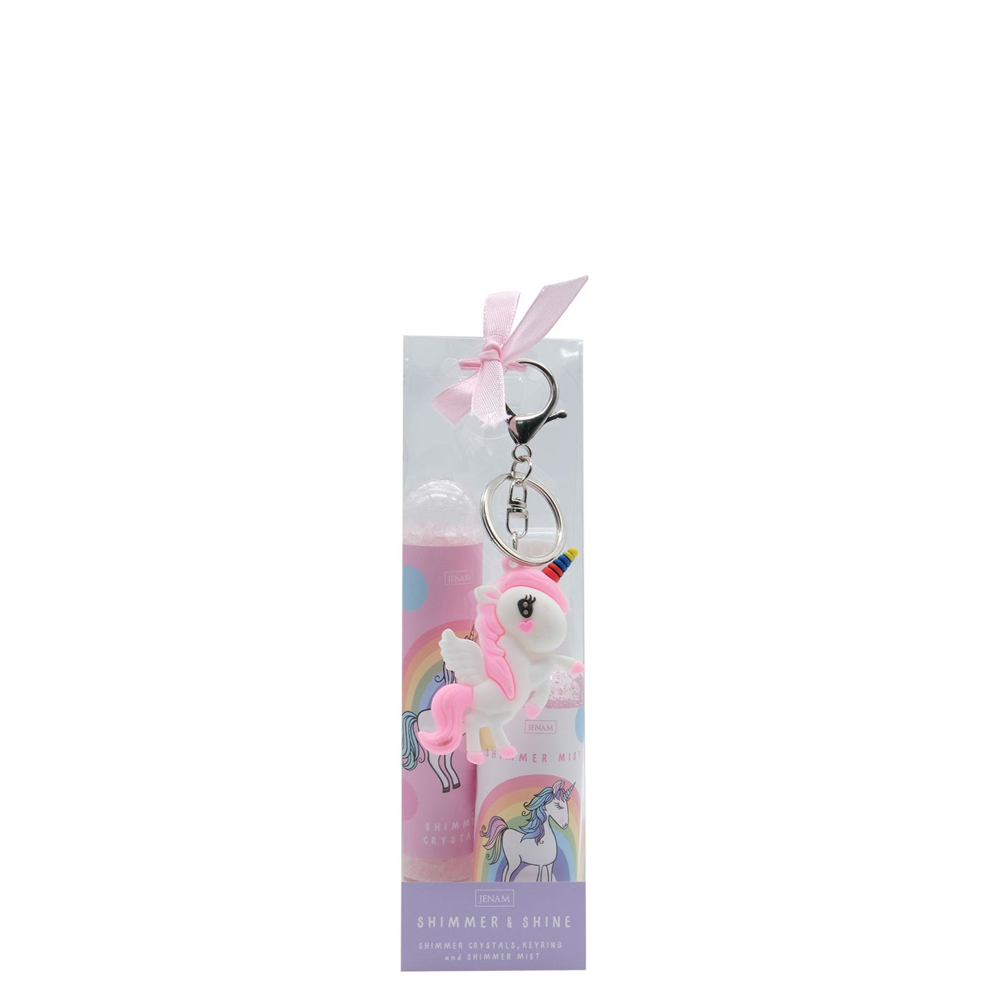 Unicorn Shimmer & Shine - 80g Shimmer Crystals, 60ml Shimmer Mist & Unicorn Keyring (8cm)