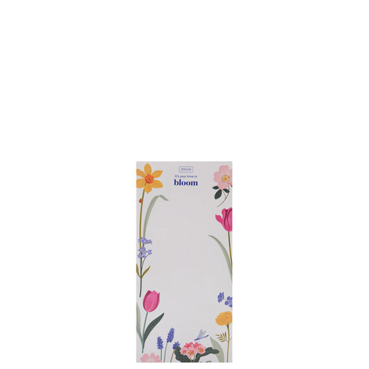 Time To Bloom Magnetic Memo Pad - 9.5 x 20cm