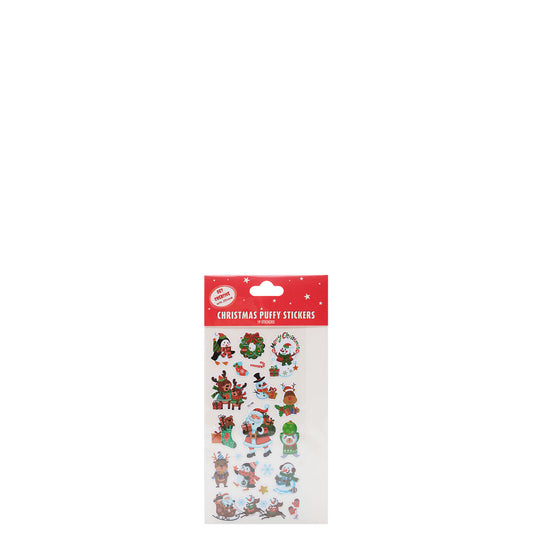 Christmas Puffy Stickers - 19 Assorted Stickers