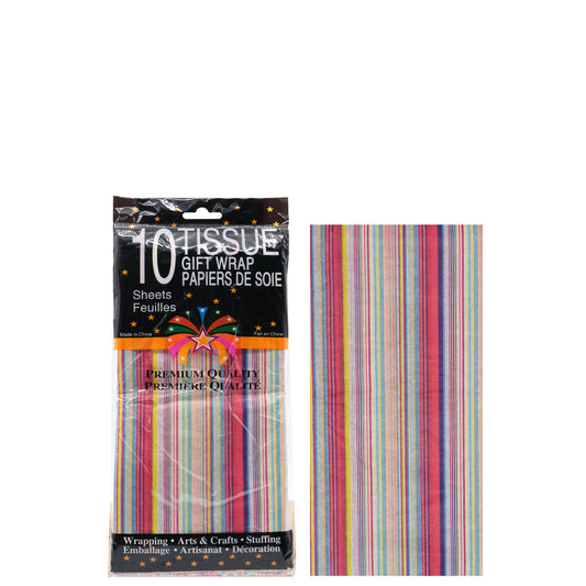 Tissue Paper 10pc - Stripes