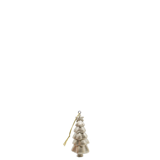 Christmas Gold Tree Ornament - 3 x 7cm