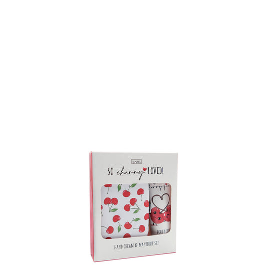 Cherry Love So Cherry Loved - 30ml Hand Cream & 5 Piece Manicure Set